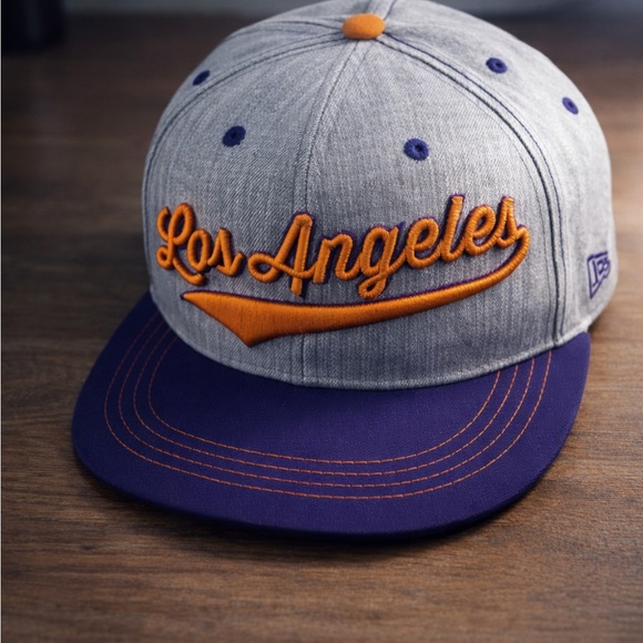 Los Angeles Gray and Purple Cap - Picture 5 of 6